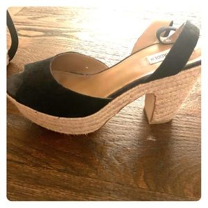 Steve Madden suede platforms